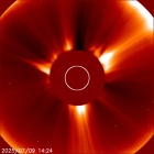 Latest LASCO C2 image of the Sun