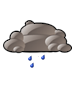 Overcast with showers likely Overcast with showers likely