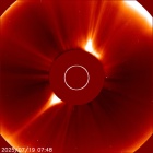 Latest LASCO C2 image of the Sun